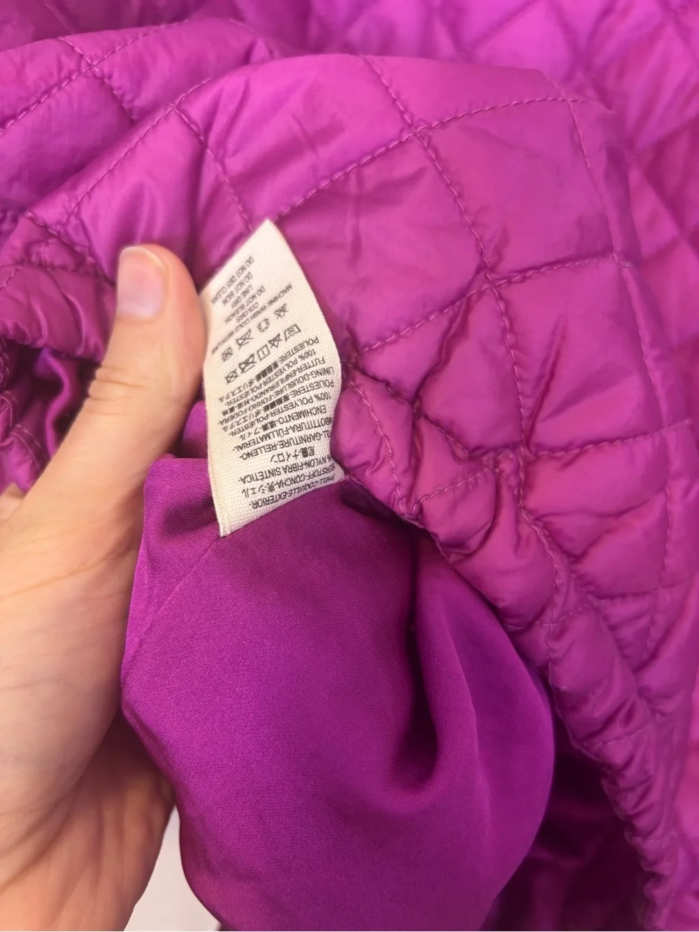 Free People Women’s Quilted Bomber Zip Up Jacket - Vibrant Magenta Small